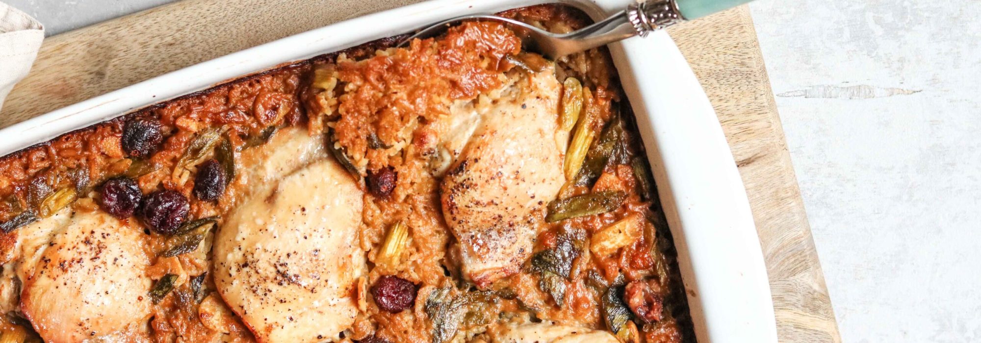 Chicken thighs and hoisin rice
